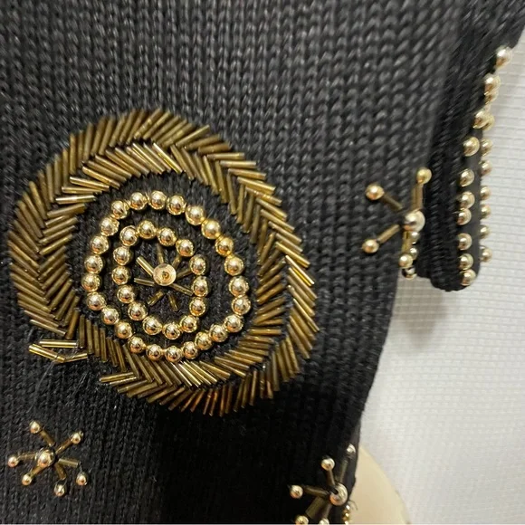 Vintage Victoria Harbour vintage 80’s beaded sweater size 2X - Picture 3 of 10
